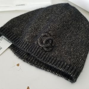 Authentic Chanel Beanie Hat Cashmere with tag
